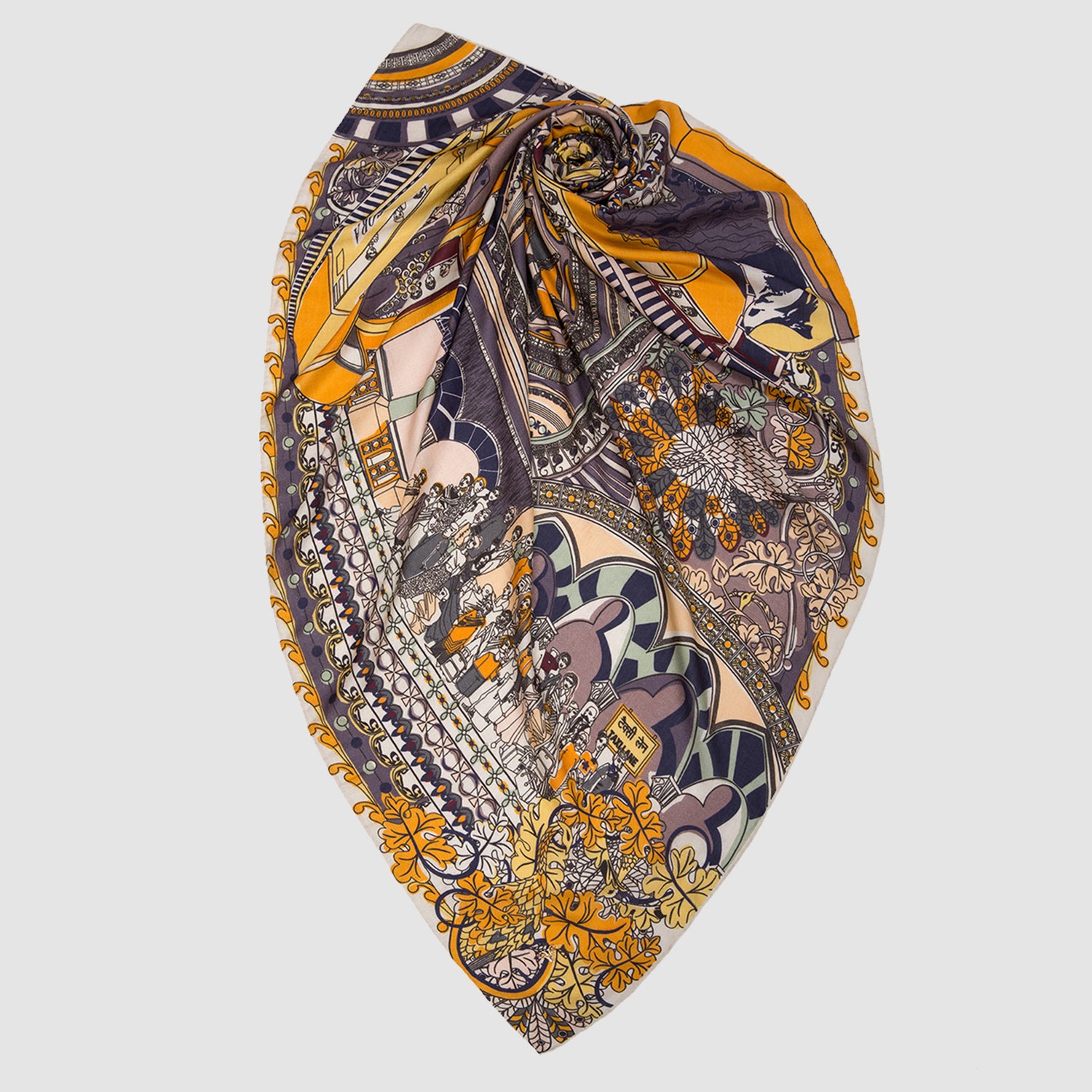 Big Victoria Terminus Square Scarf