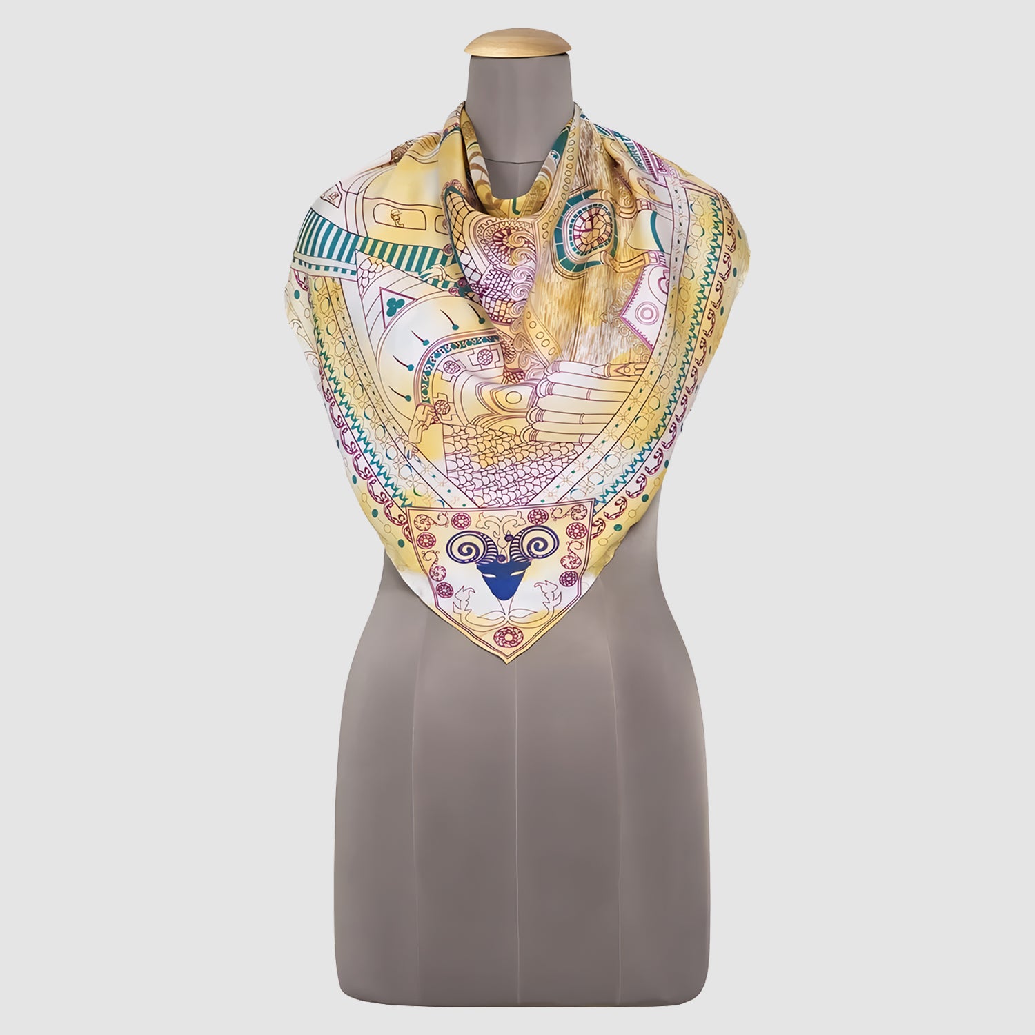 Victoria Terminus Silk Square Scarf