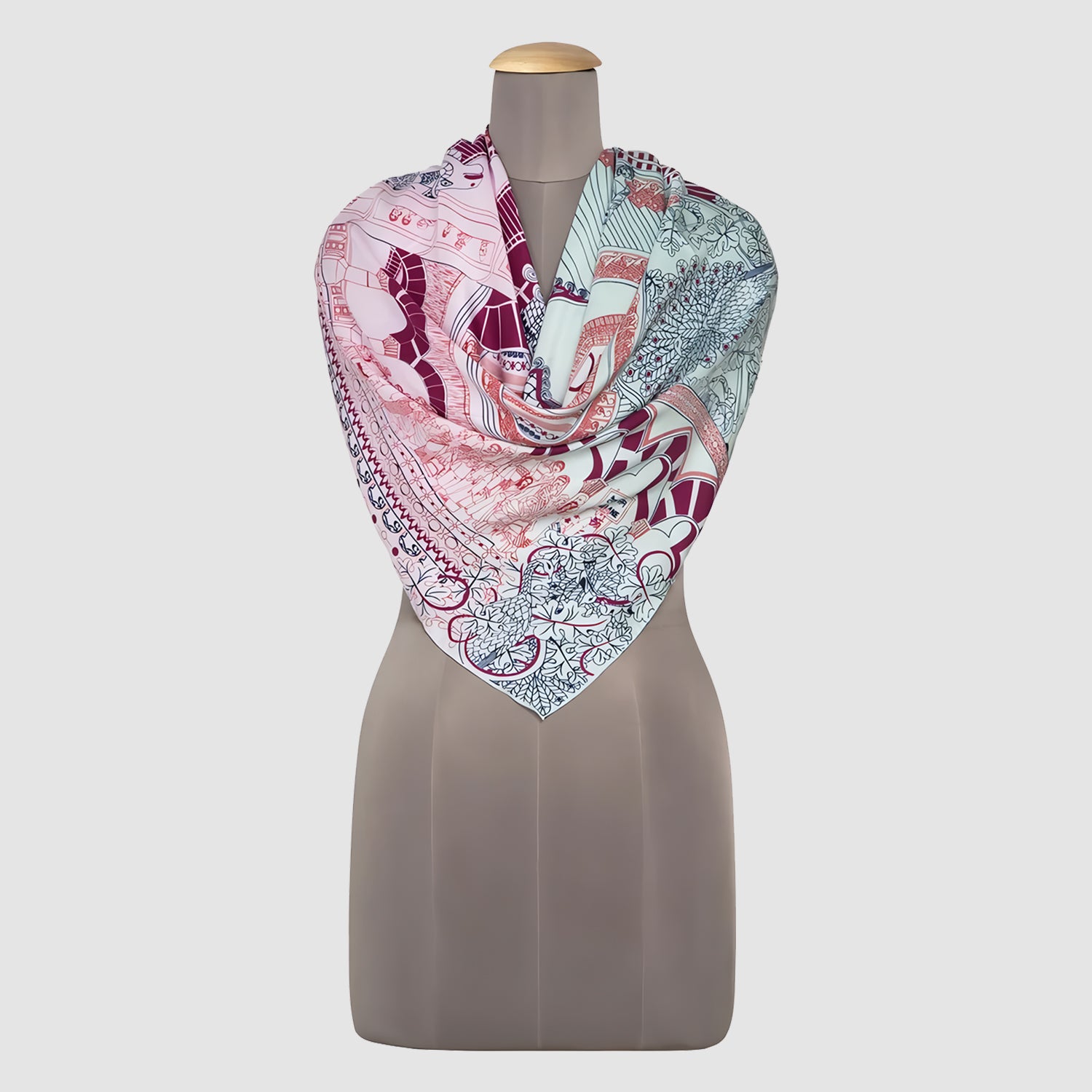 Victoria Terminus Silk Square Scarf