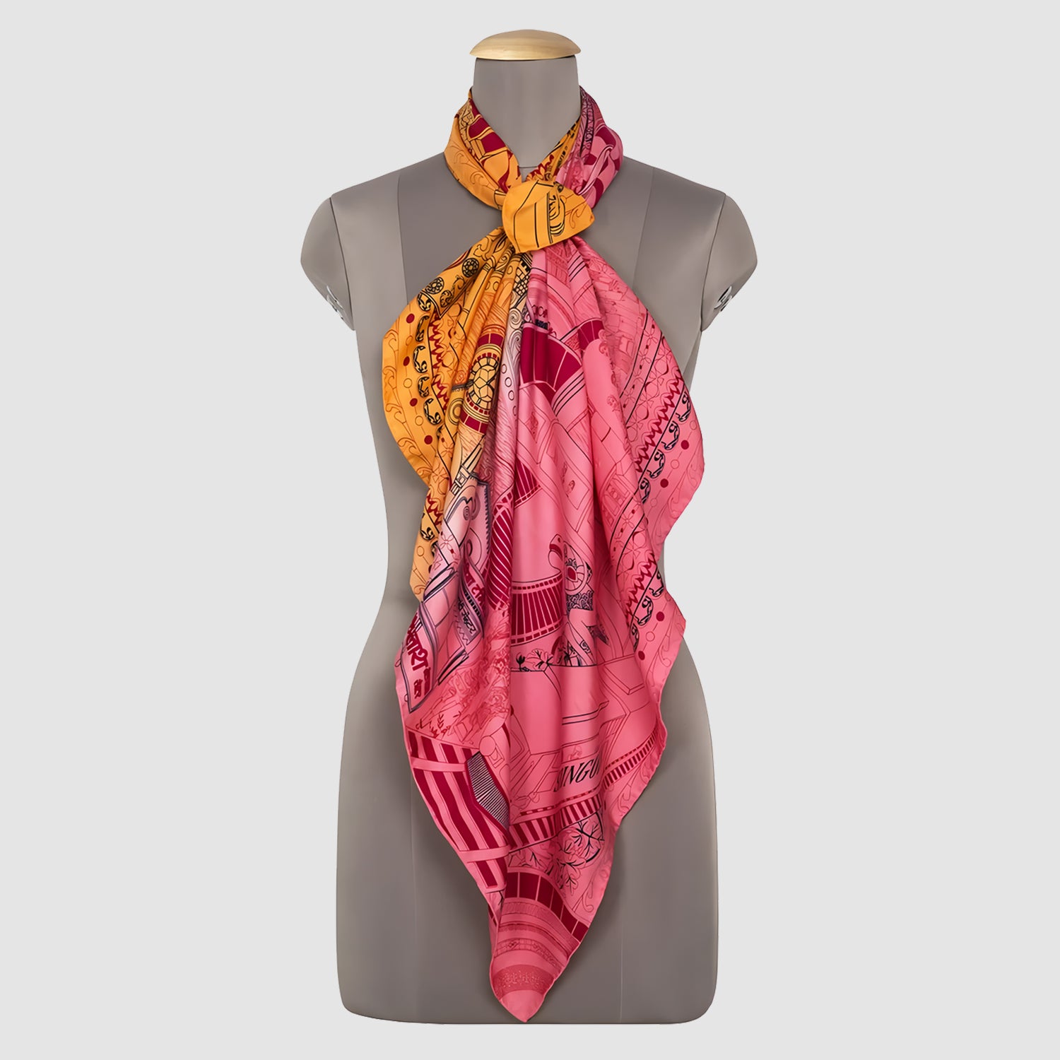 Victoria Terminus Silk Square Scarf