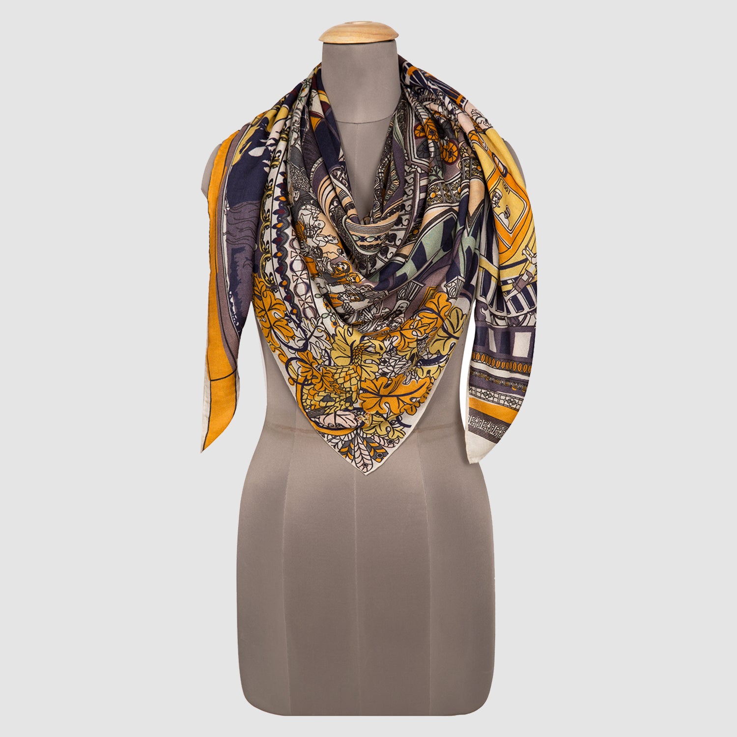 Big Victoria Terminus Square Scarf