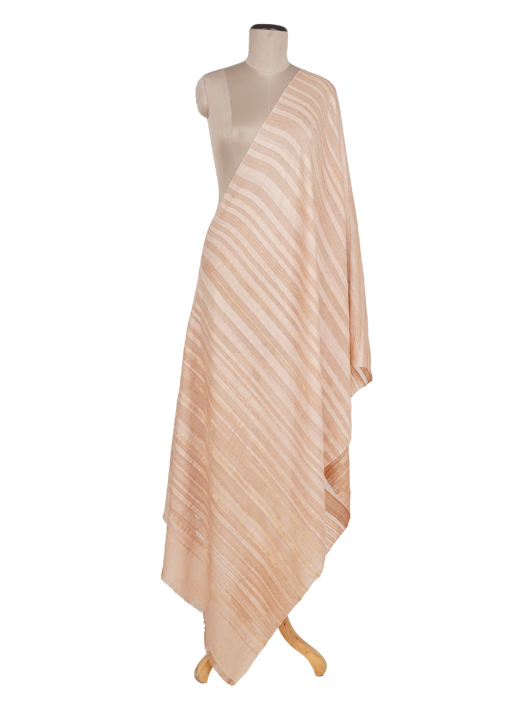 Doriya:Regimental Stripes Jacquard Unstitched Suit Set