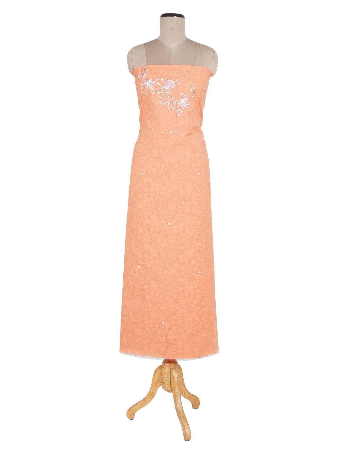 Akaar:Valentino Embroidered Floral Unstitched Suit Set