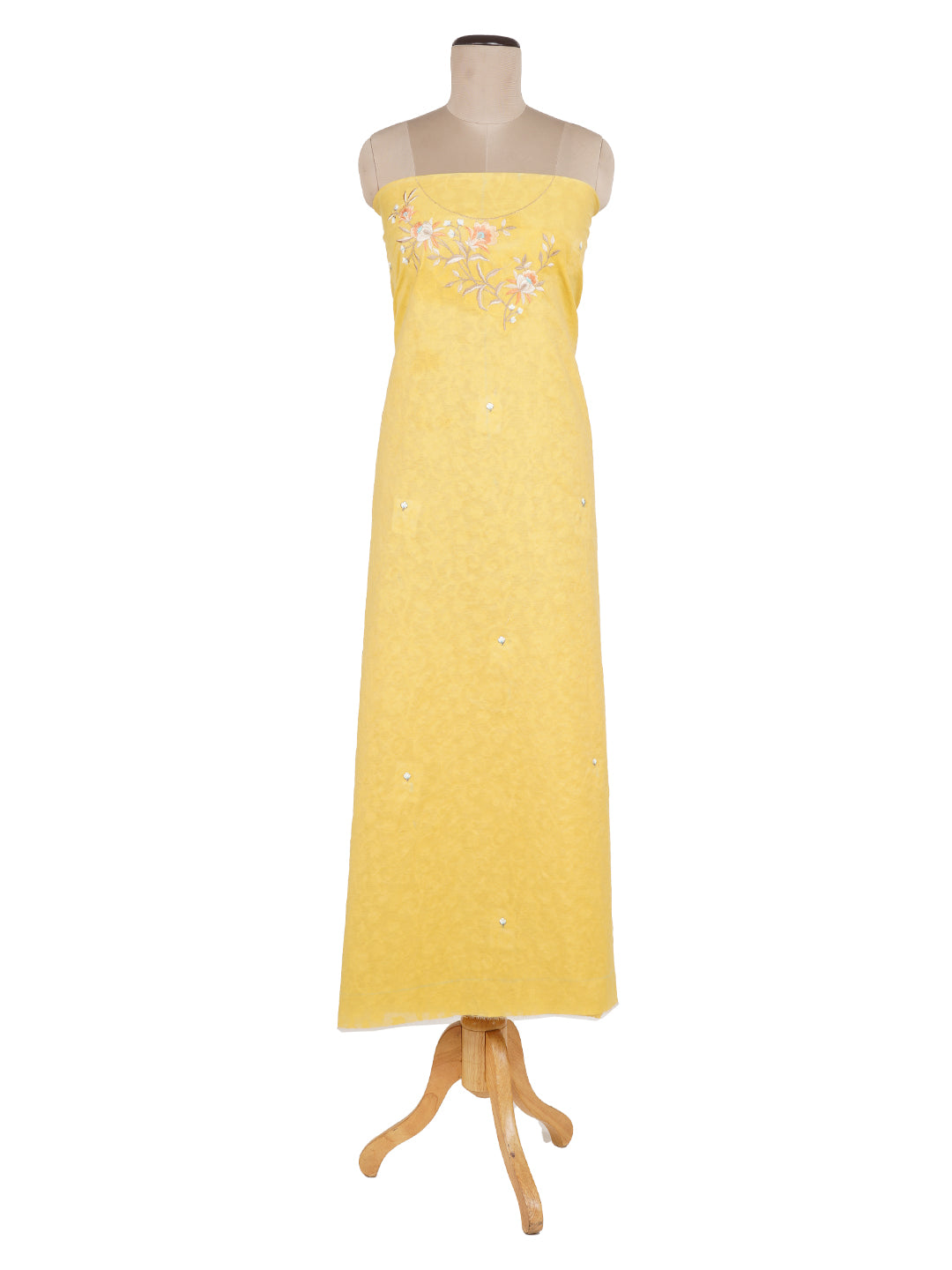 Akaar:Valentino Embroidered Floral Unstitched Suit Set