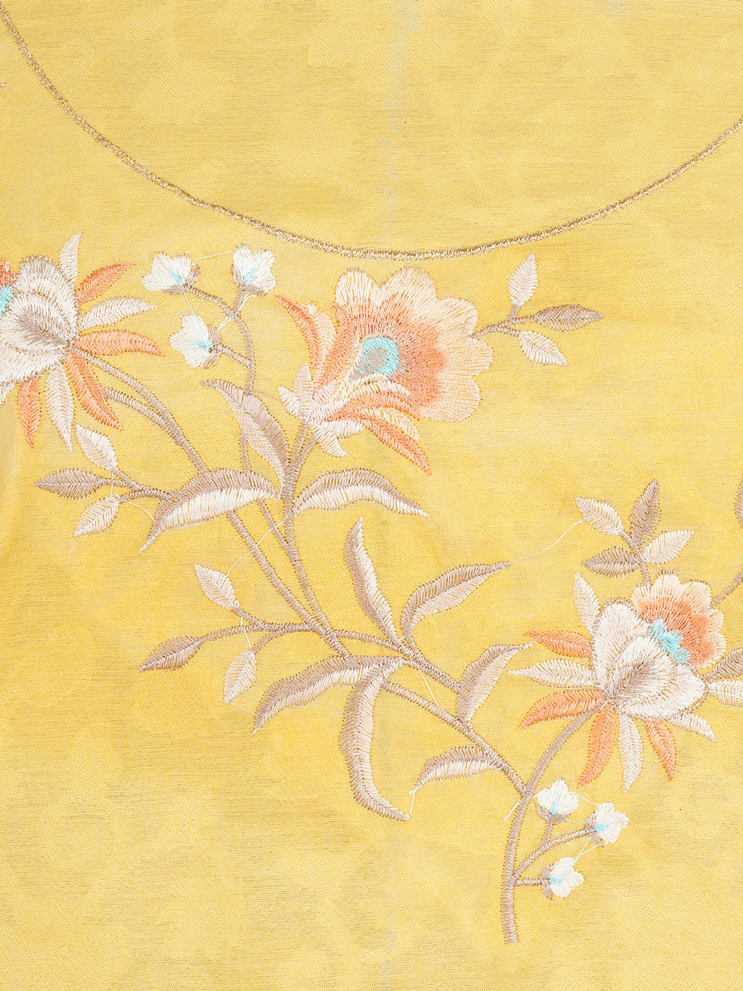 Akaar:Valentino Embroidered Floral Unstitched Suit Set