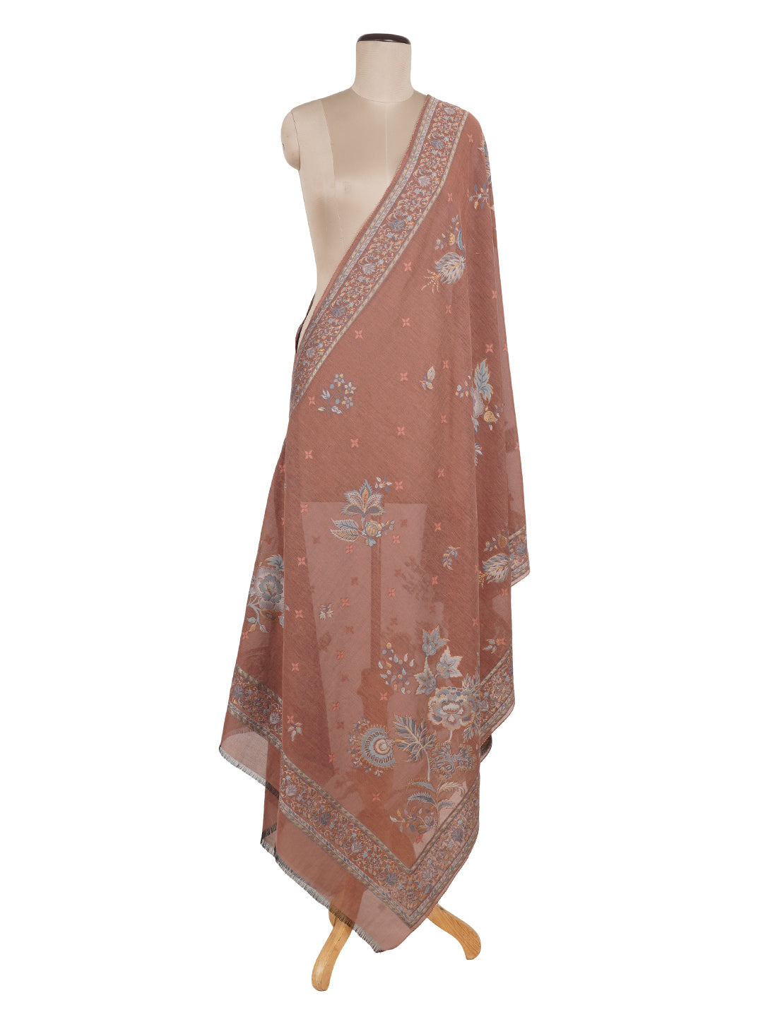 Vani:Liberty Floral Jacquard Unstitched Suit Set