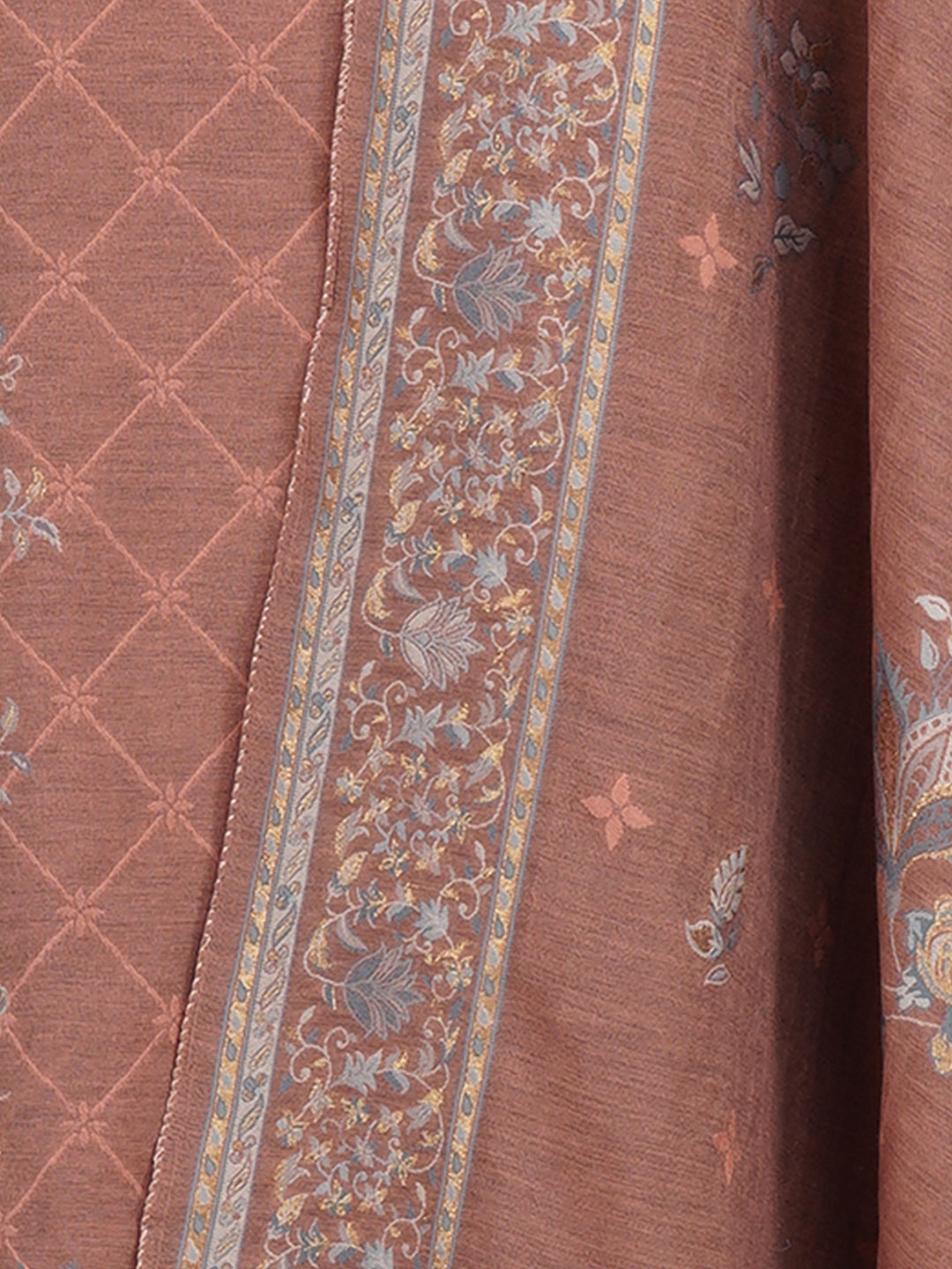 Vani:Liberty Floral Jacquard Unstitched Suit Set