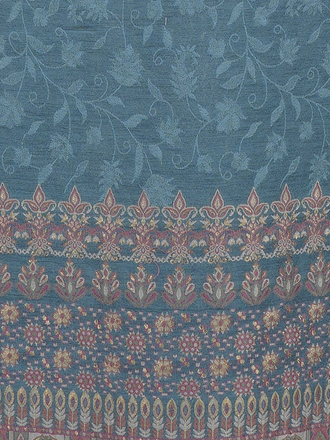 Vani:Sohvi Woven Design Unstitched Suit Set