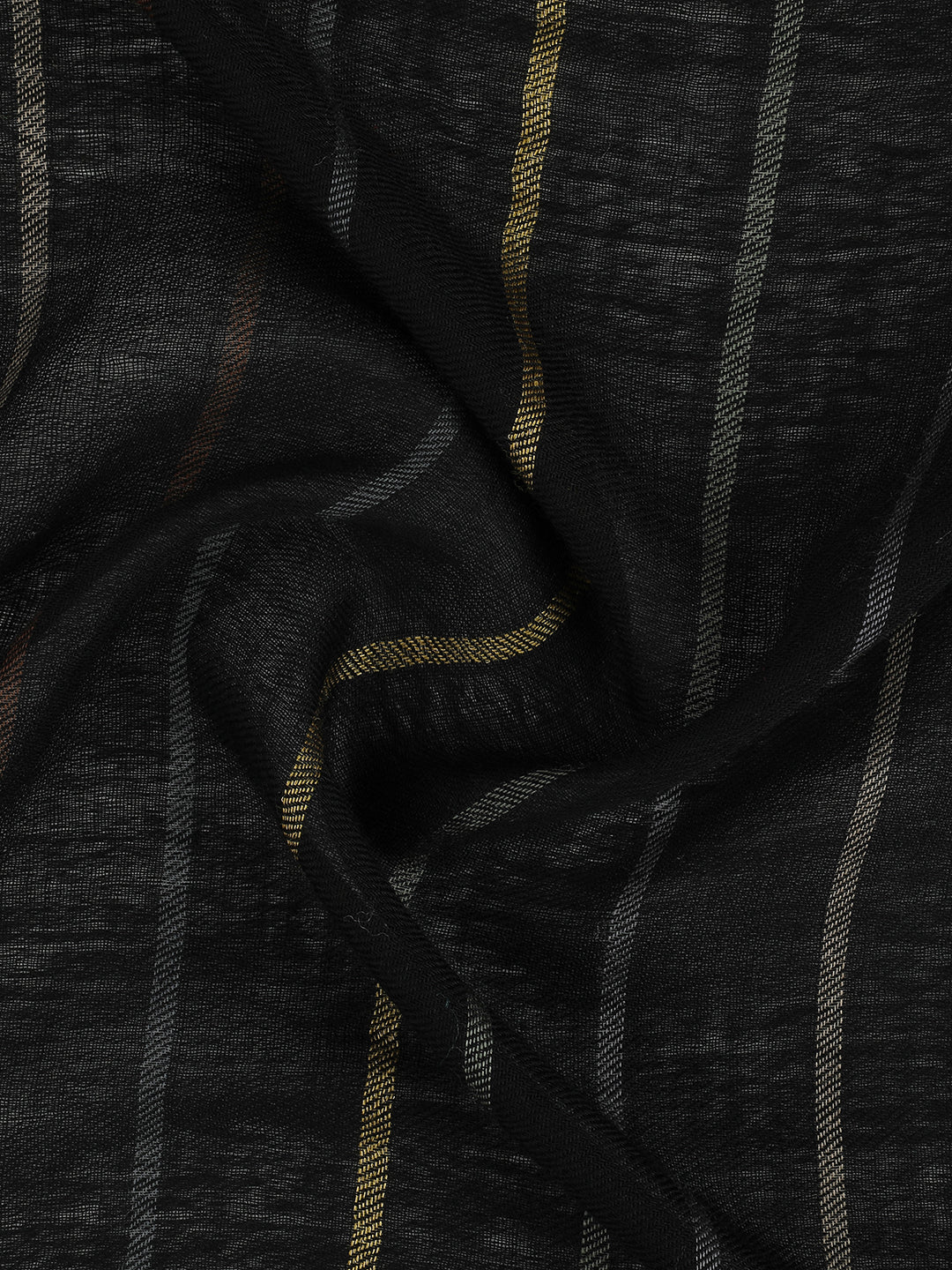 Twilight Threads-Handwoven Woolen Dobby Shawl