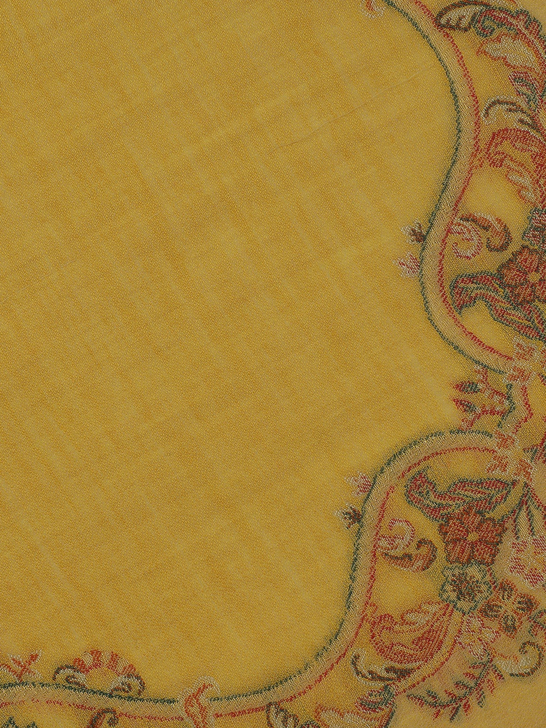 Chintz Bloom-Botanical Patterned Woolen Jacquard Shawl