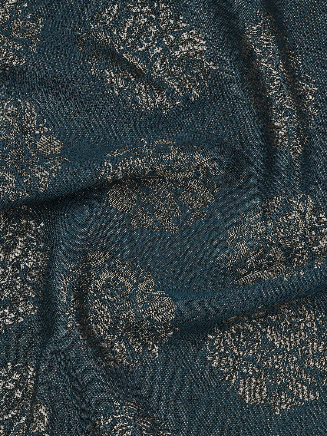 Noir Royale-Brocade Inspired Woolen Jacquard Shawl