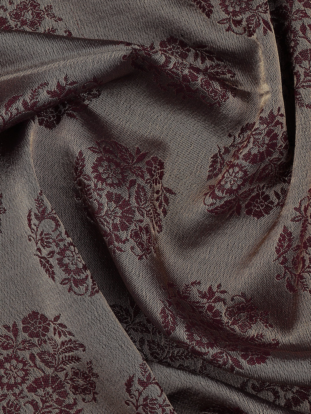 Noir Royale-Brocade Inspired Woolen Jacquard Shawl