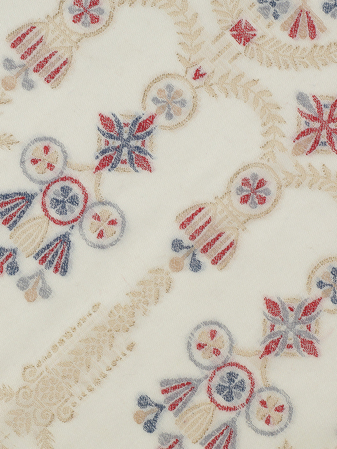 Arches of Grace-Saracenic Architectural Woolen Jacquard Shawl