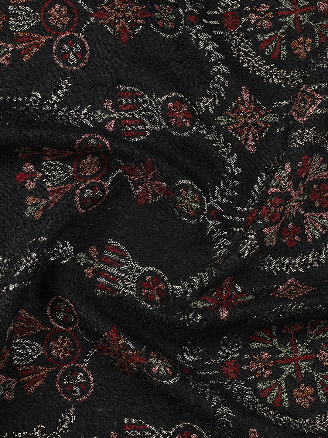 Arches of Grace-Saracenic Architectural Woolen Jacquard Shawl