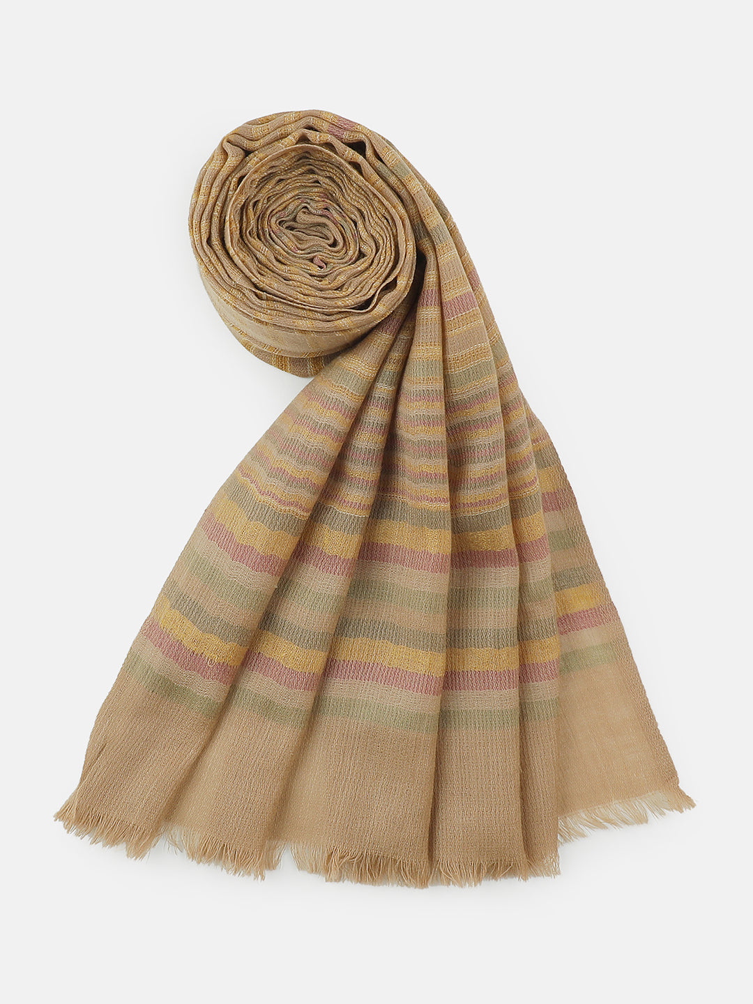 Regal Harmony-Artisanal Weave Woolen Dobby Stole