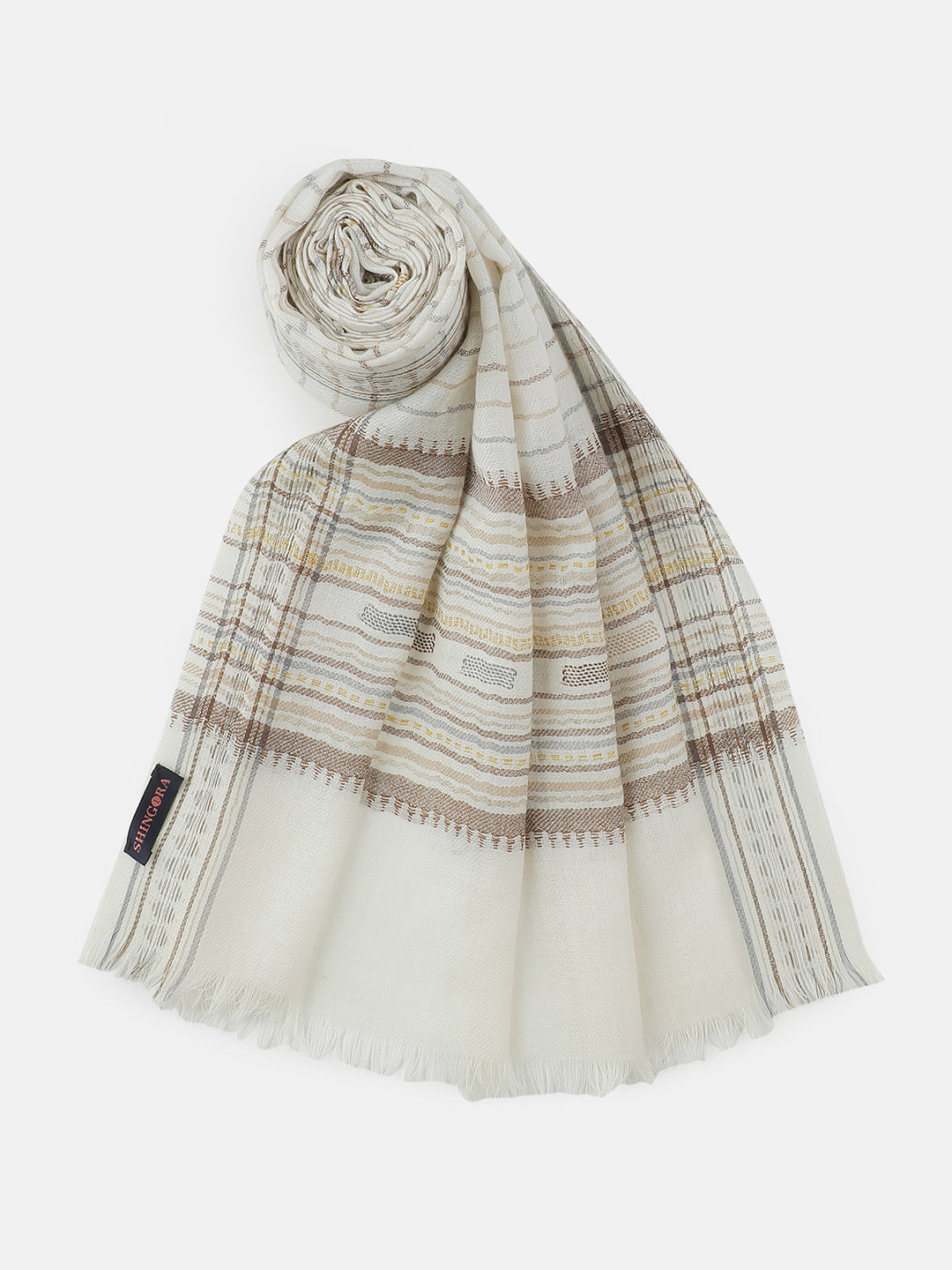 Earthlines-Gond Heritage Woolen Dobby Stole