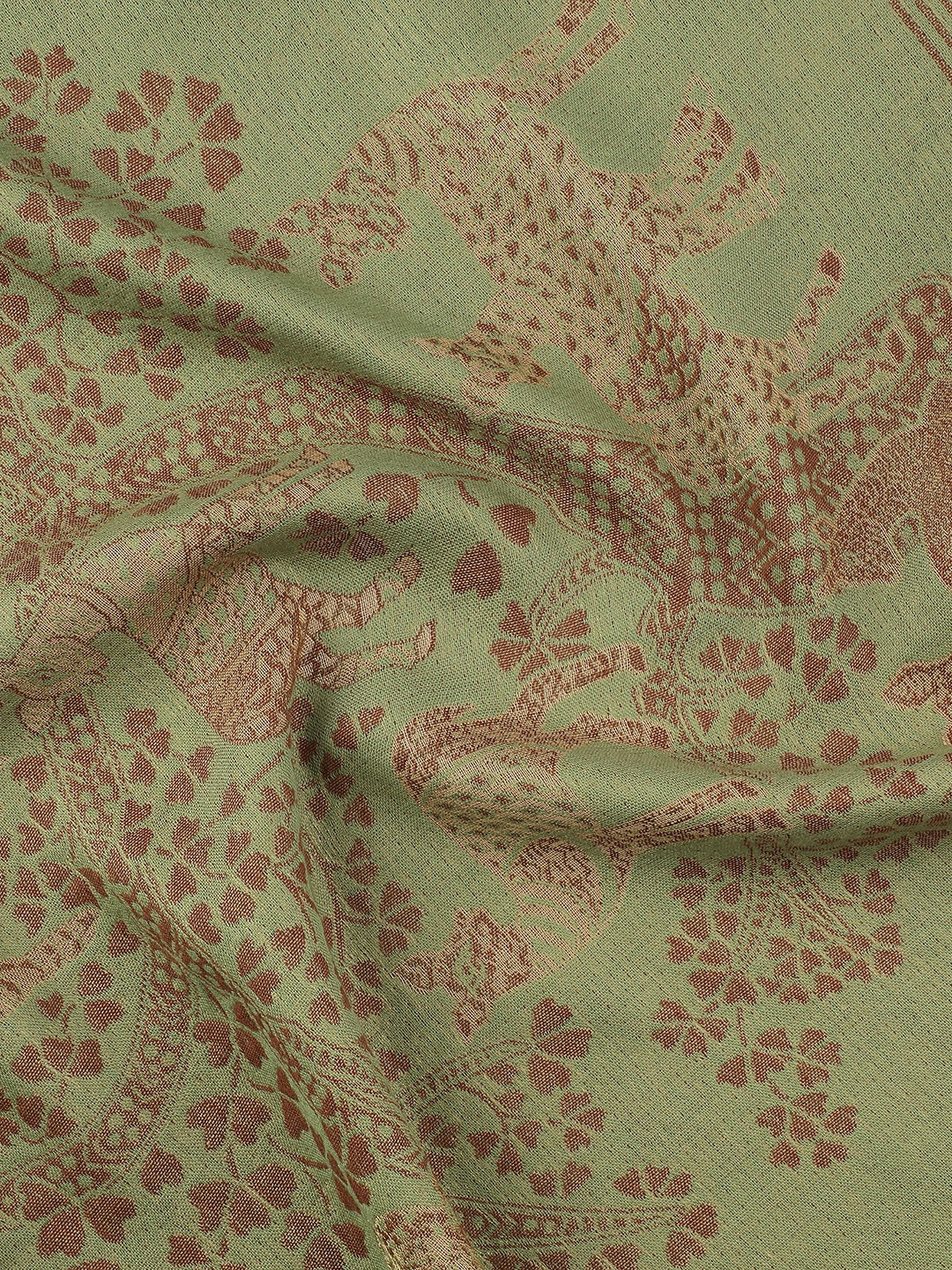 Timeless Tales-Gond Inspired Woolen Jacquard Stole
