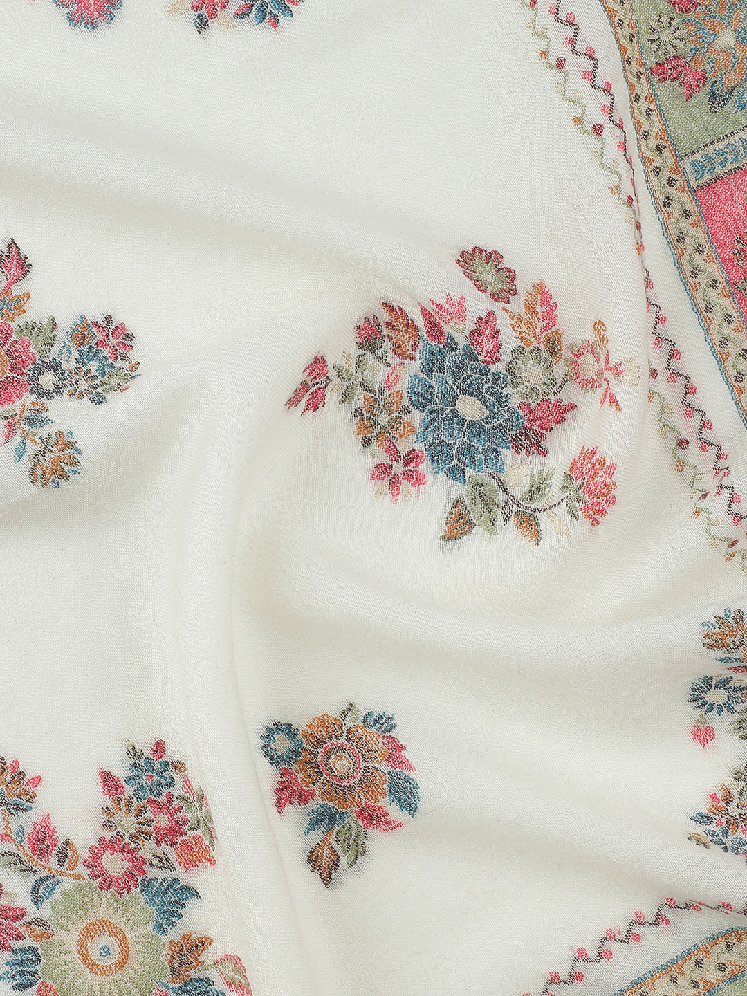 Garden of Panels-Malwa Miniature Inspired Heritage Stole