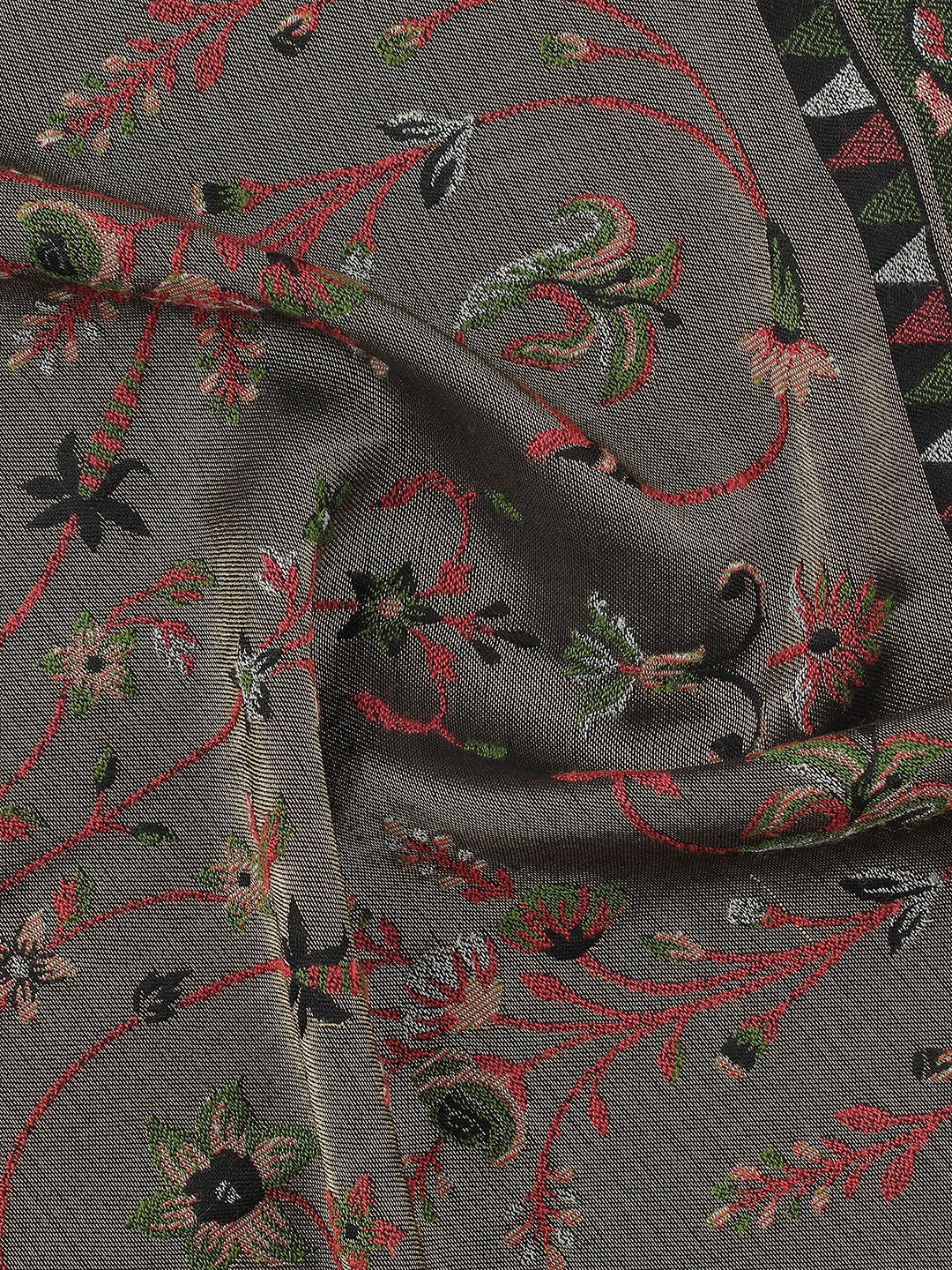 Ornate Loom-Indo-Persian Brocade Woolen Jacquard Stole