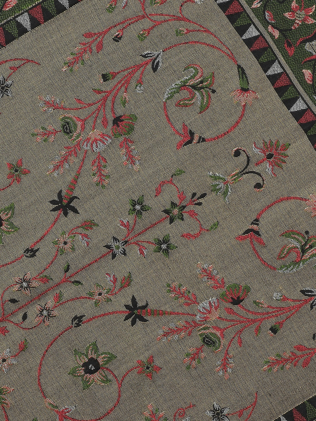 Ornate Loom-Indo-Persian Brocade Woolen Jacquard Stole