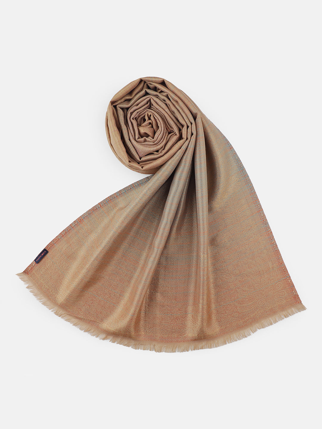 Whispered Bloom-French Floral Woolen Jacquard Stole