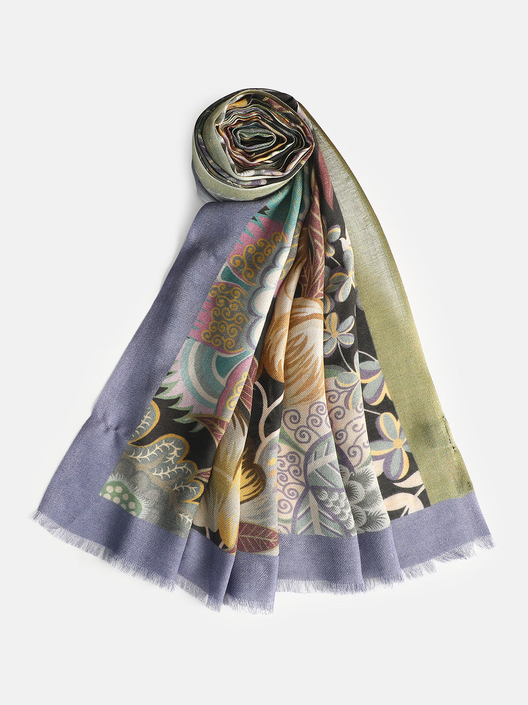 Adhira Women Floral Modal Silk Printed Stole