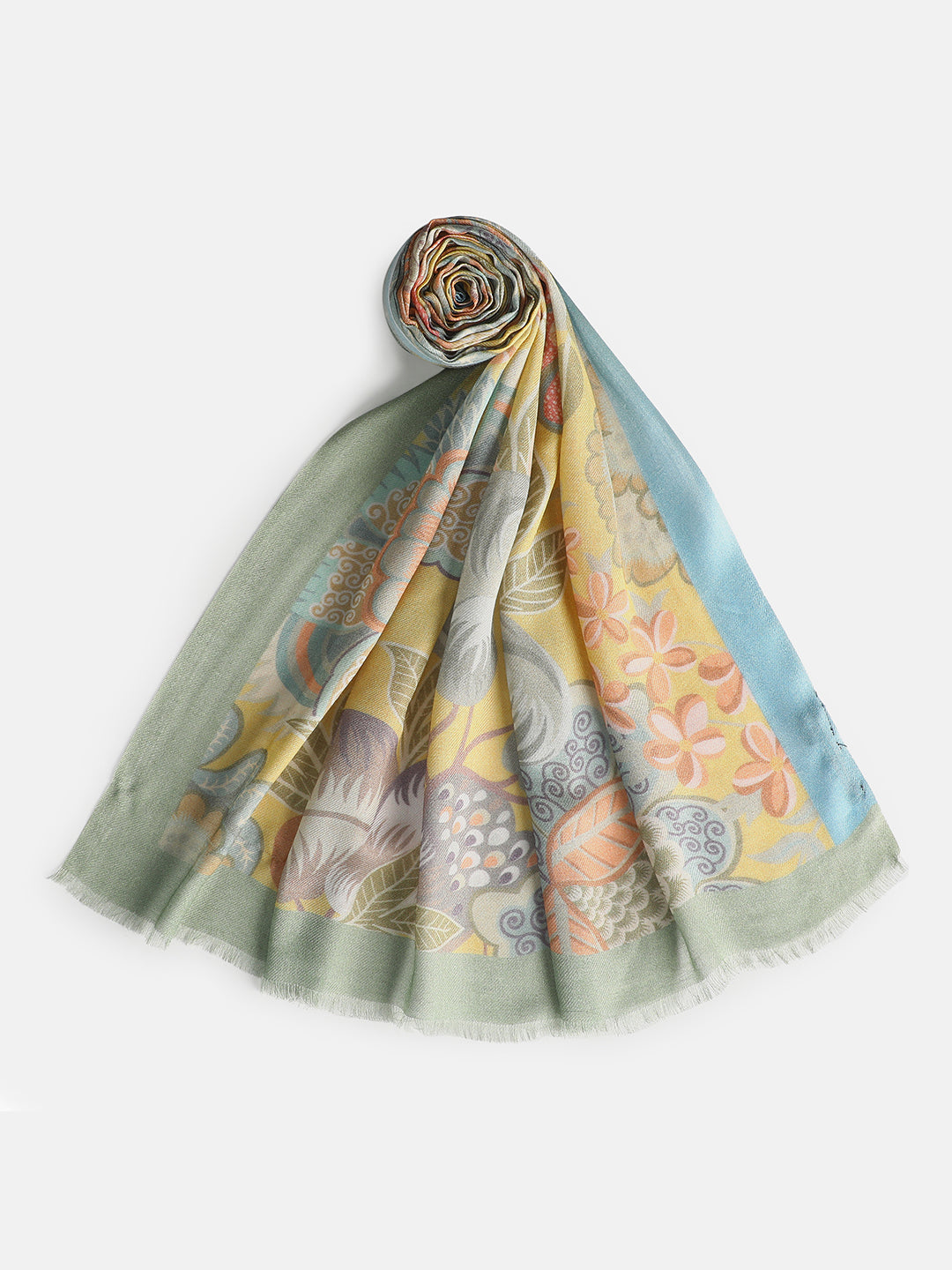 Adhira Women Floral Modal Silk Printed Stole