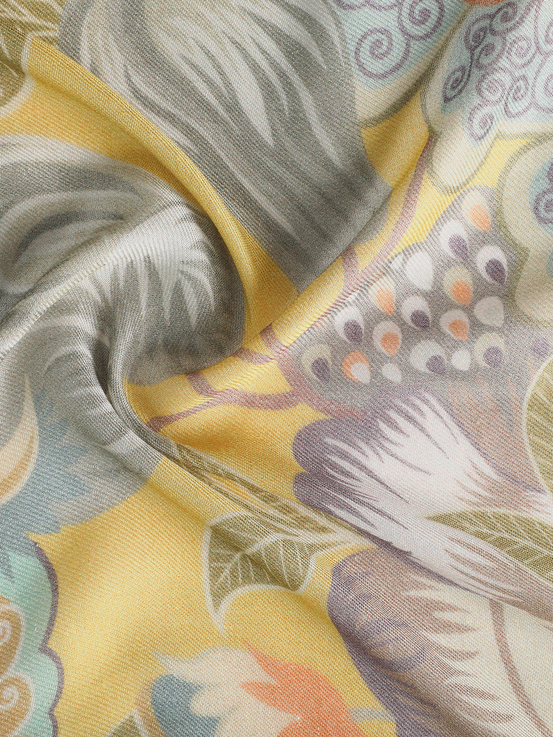 Adhira Women Floral Modal Silk Printed Stole