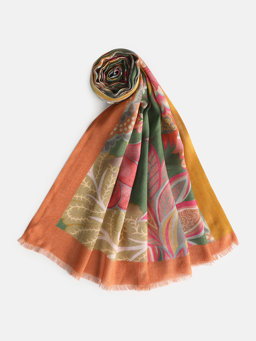 Adhira Women Floral Modal Silk Printed Stole