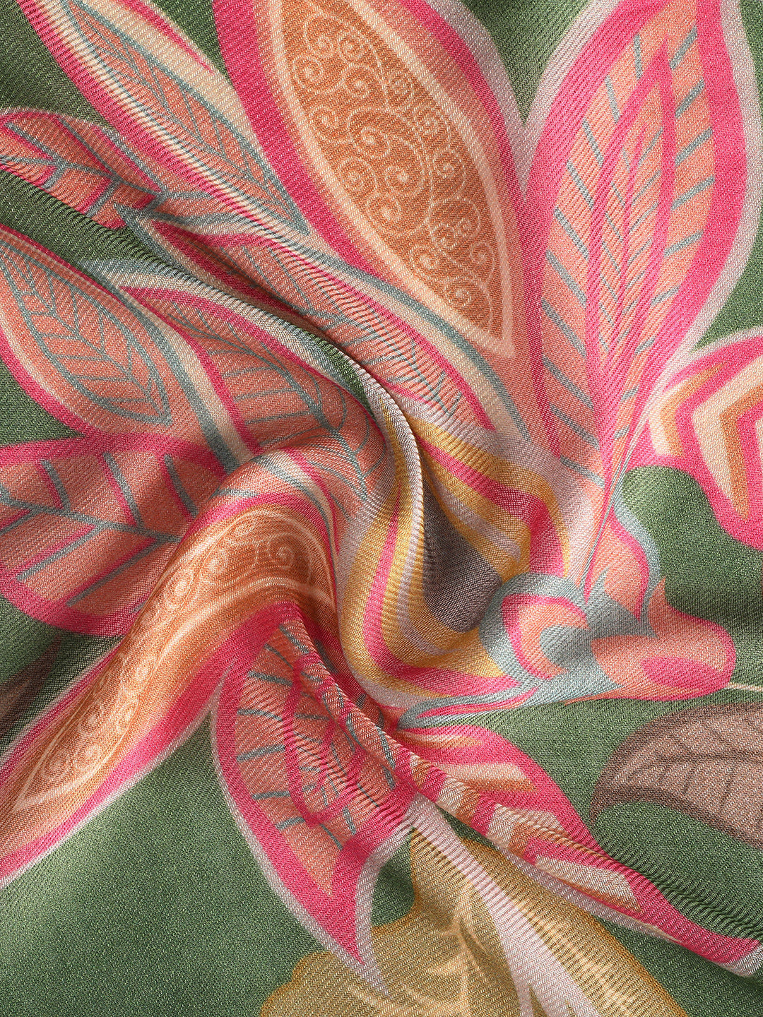 Adhira Women Floral Modal Silk Printed Stole