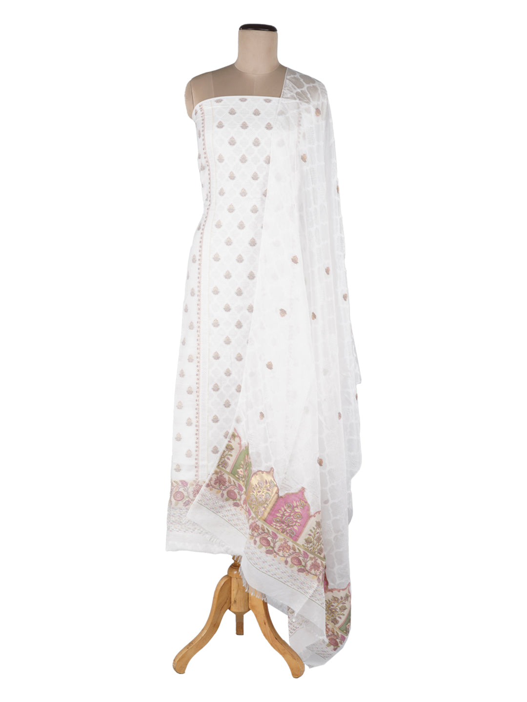 Kashida:Navajo Woven Design Unstitched Suit Set