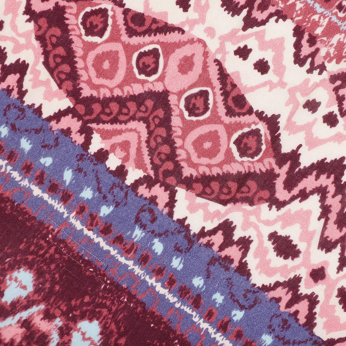 Riva Wool Blend Maroon Printed Stole