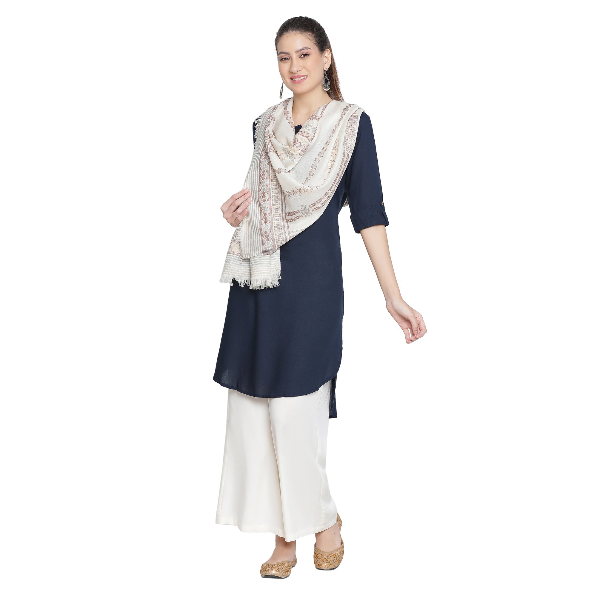 Saumya Design Glam Metallic Wool Stole