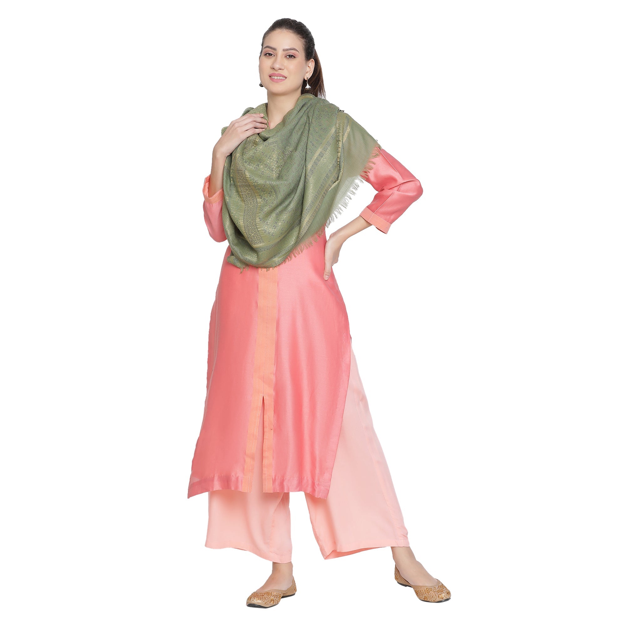 Nagma Woven Design Woolen Stole