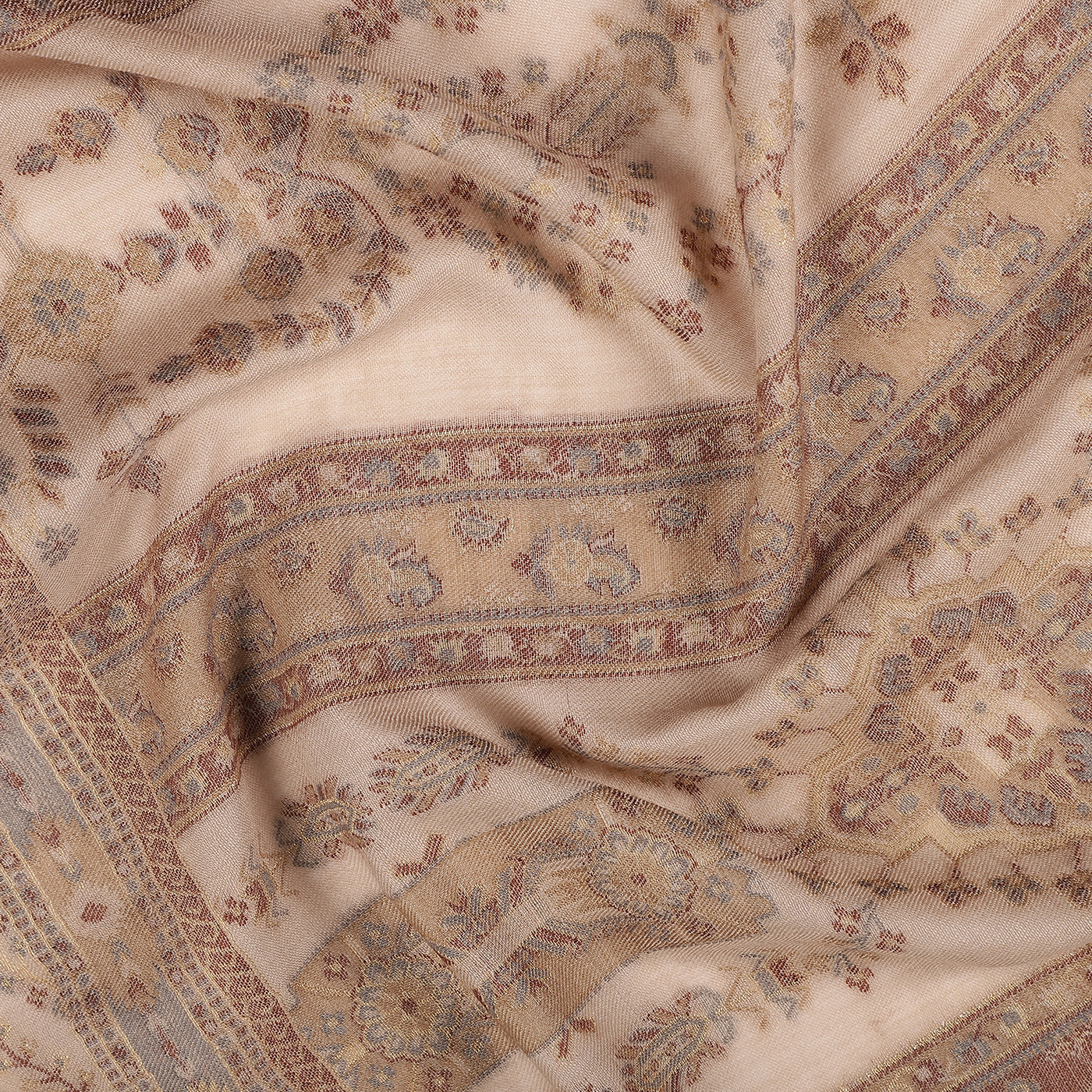 Moon Wool & Lurex Jacquard Stole