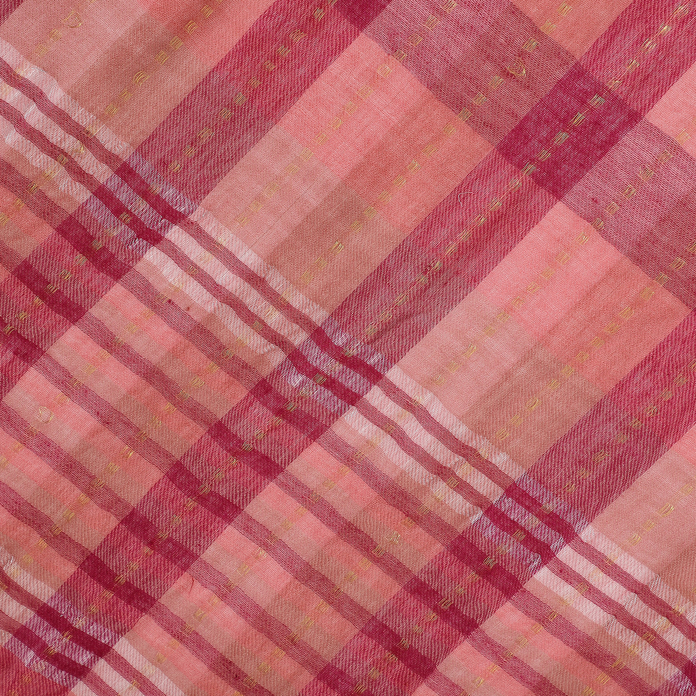 Thick Thin Stripes Wool & Lurex Dobby Stole