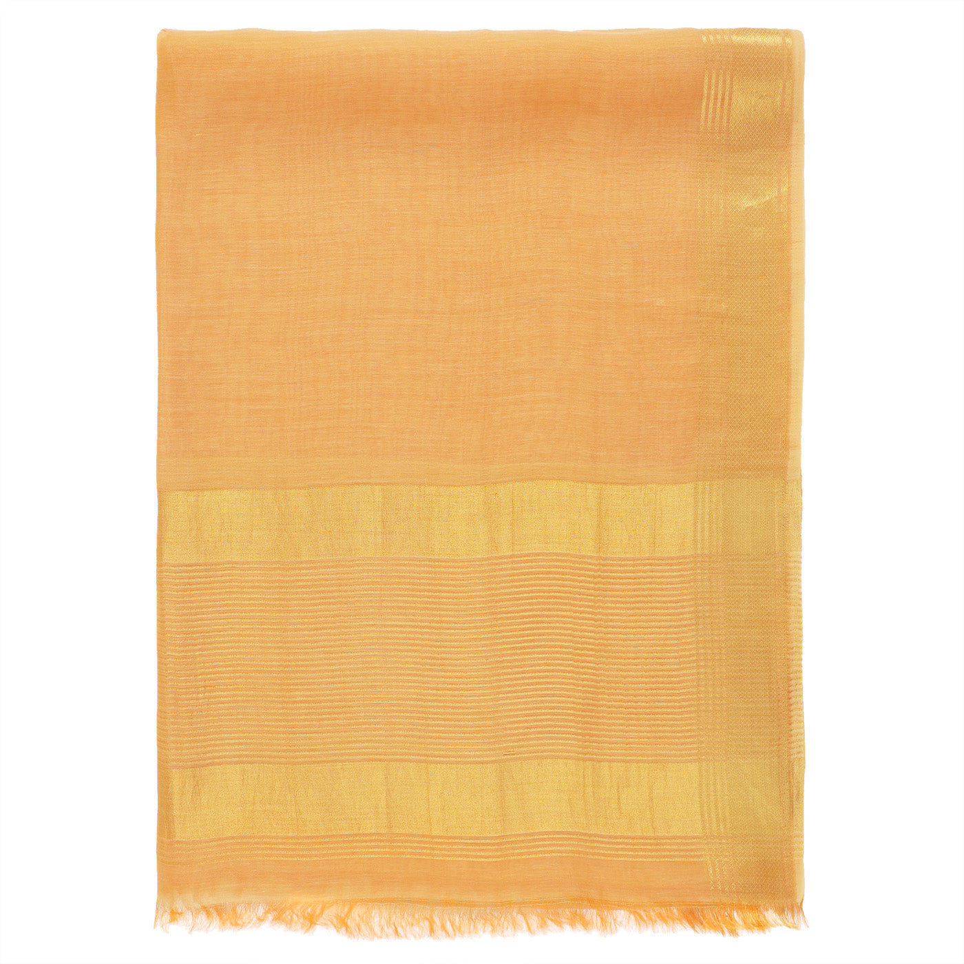Mustard Dobby Woven Zari Dupatta
