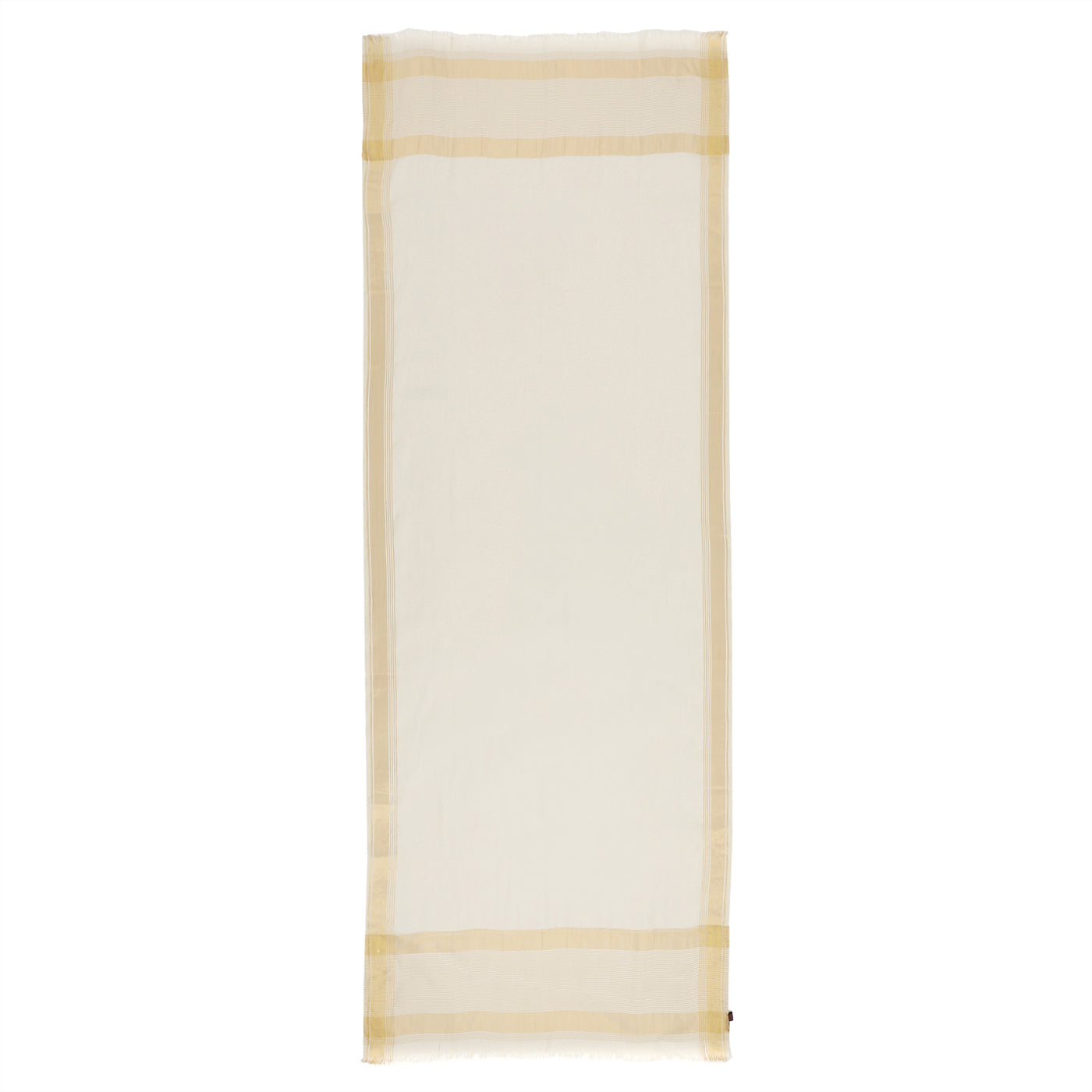 Dark Beige Dobby Woven Zari Dupatta