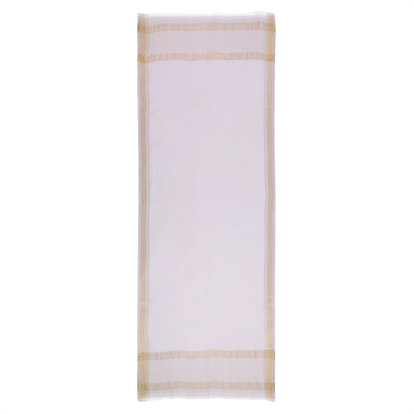 Peach Dobby Woven Zari Dupatta