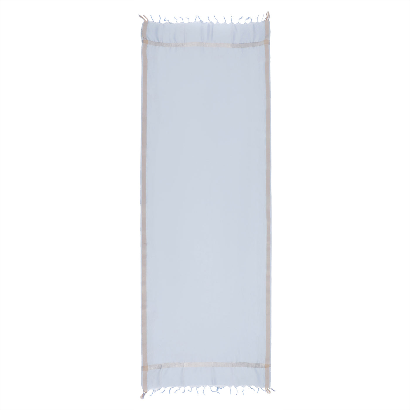 Sky Blue Cotton Silk Dobby Dupatta
