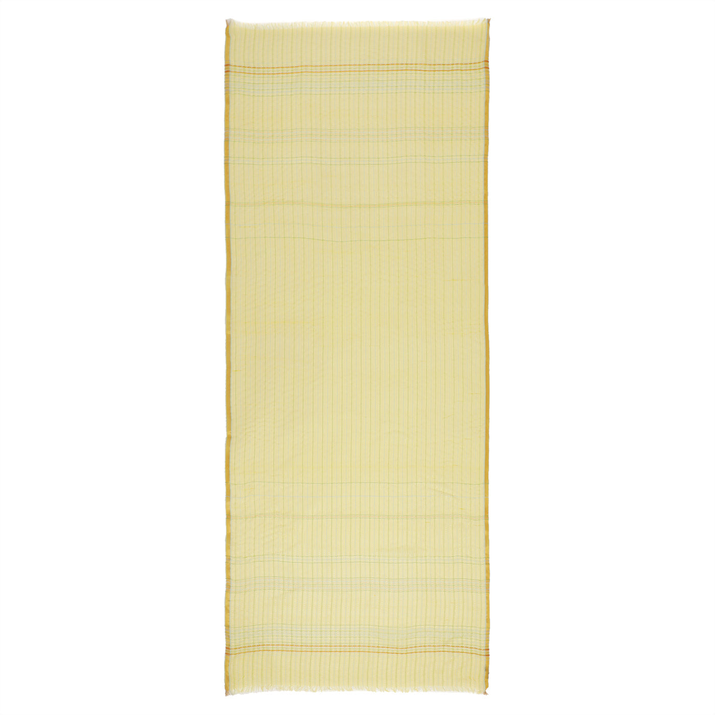 Yellow Dobby Woven Silk Tencel Dupatta