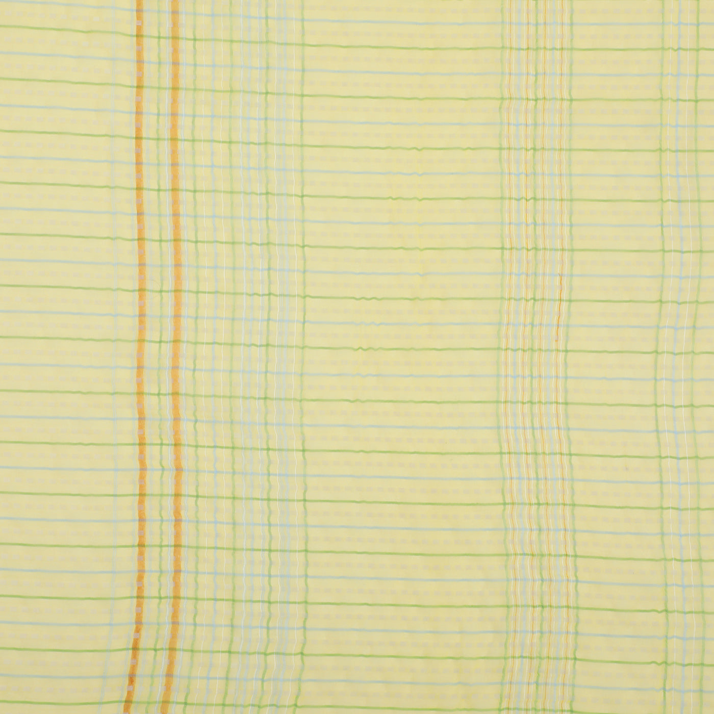 Yellow Dobby Woven Silk Tencel Dupatta