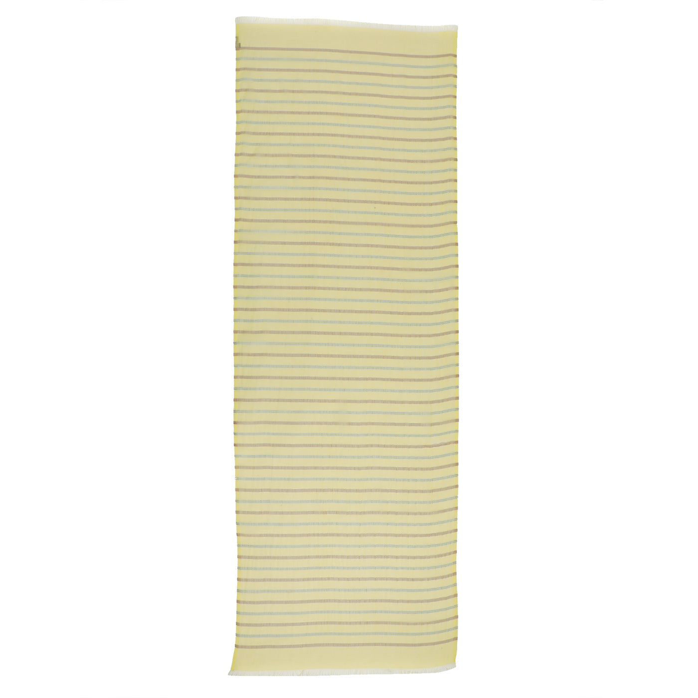 Yellow Silk Blend Dobby Dupatta