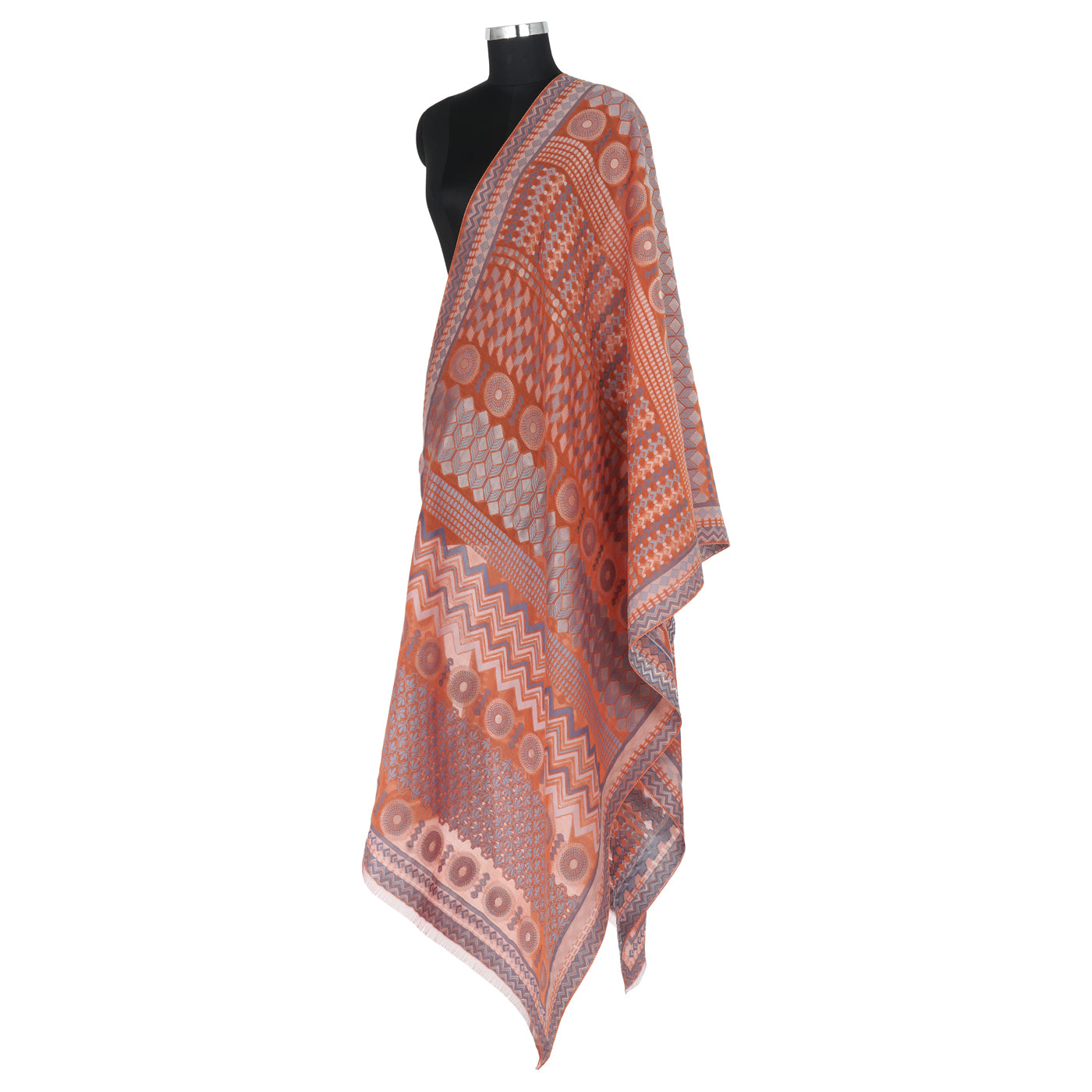 Tishnagi: The Geo Building Blocks Jacquard Dupatta