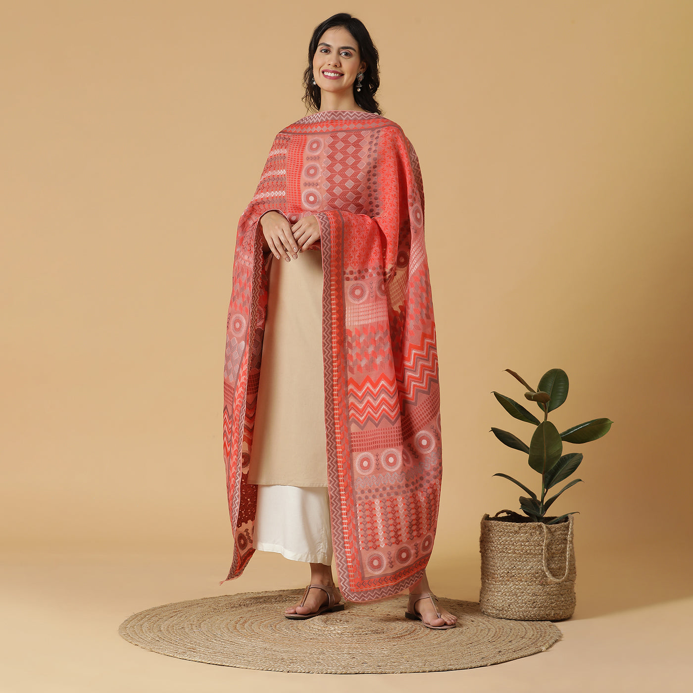 Tishnagi: The Geo Building Blocks Jacquard Dupatta