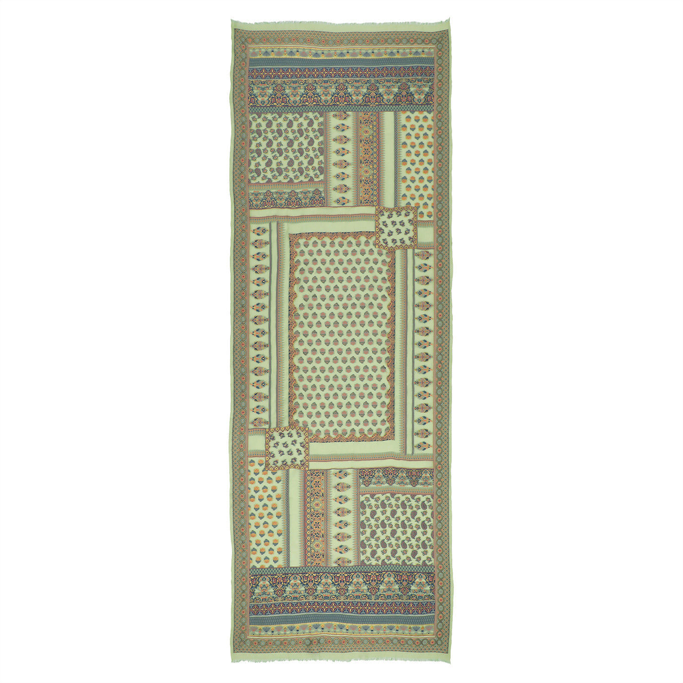 Pista Jacquard Silk/Zari Blend Dupatta