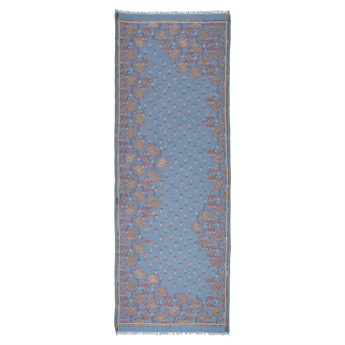 Blue Jacquard Blend Dupatta