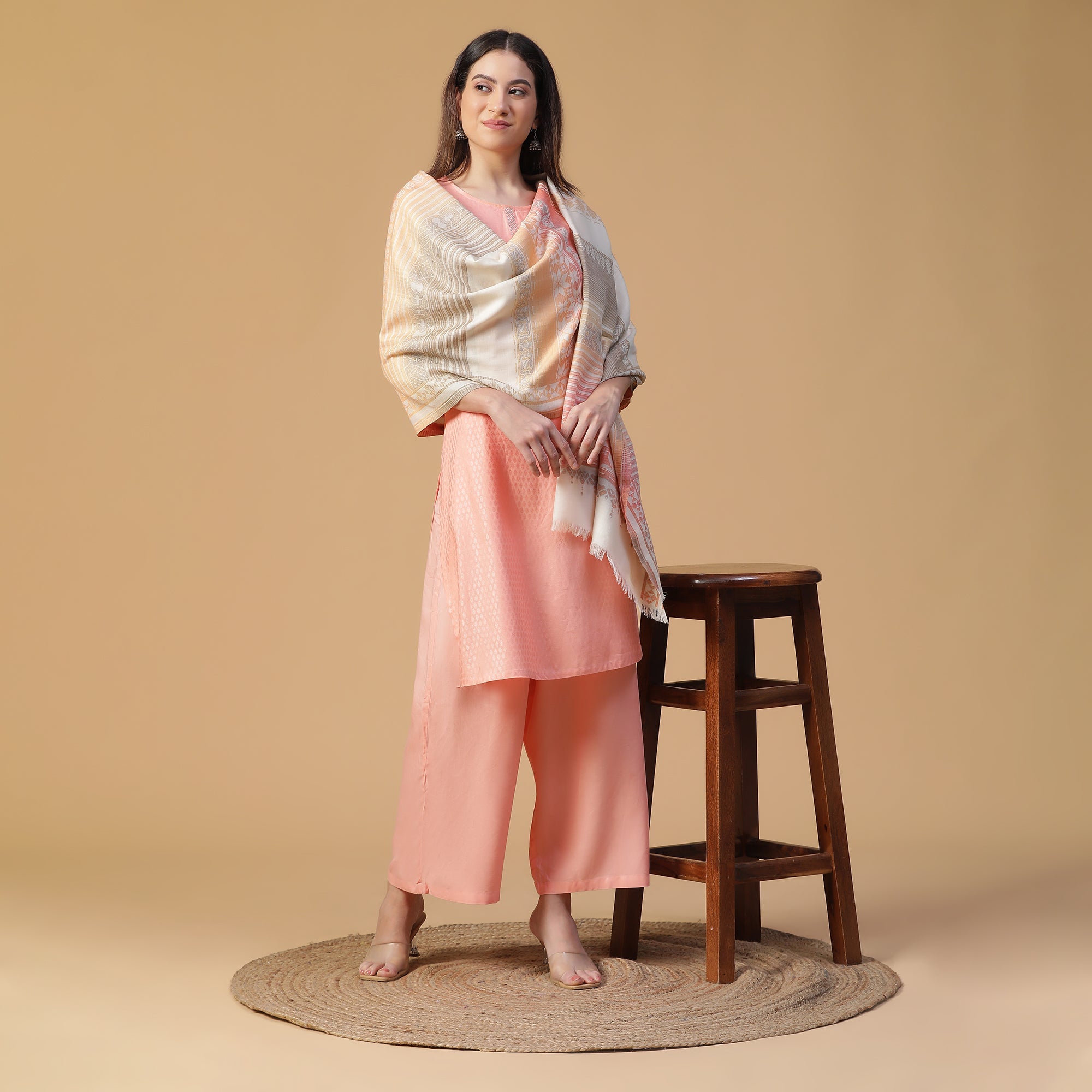 Wool Woven Design Zoya Ethnic Shawl