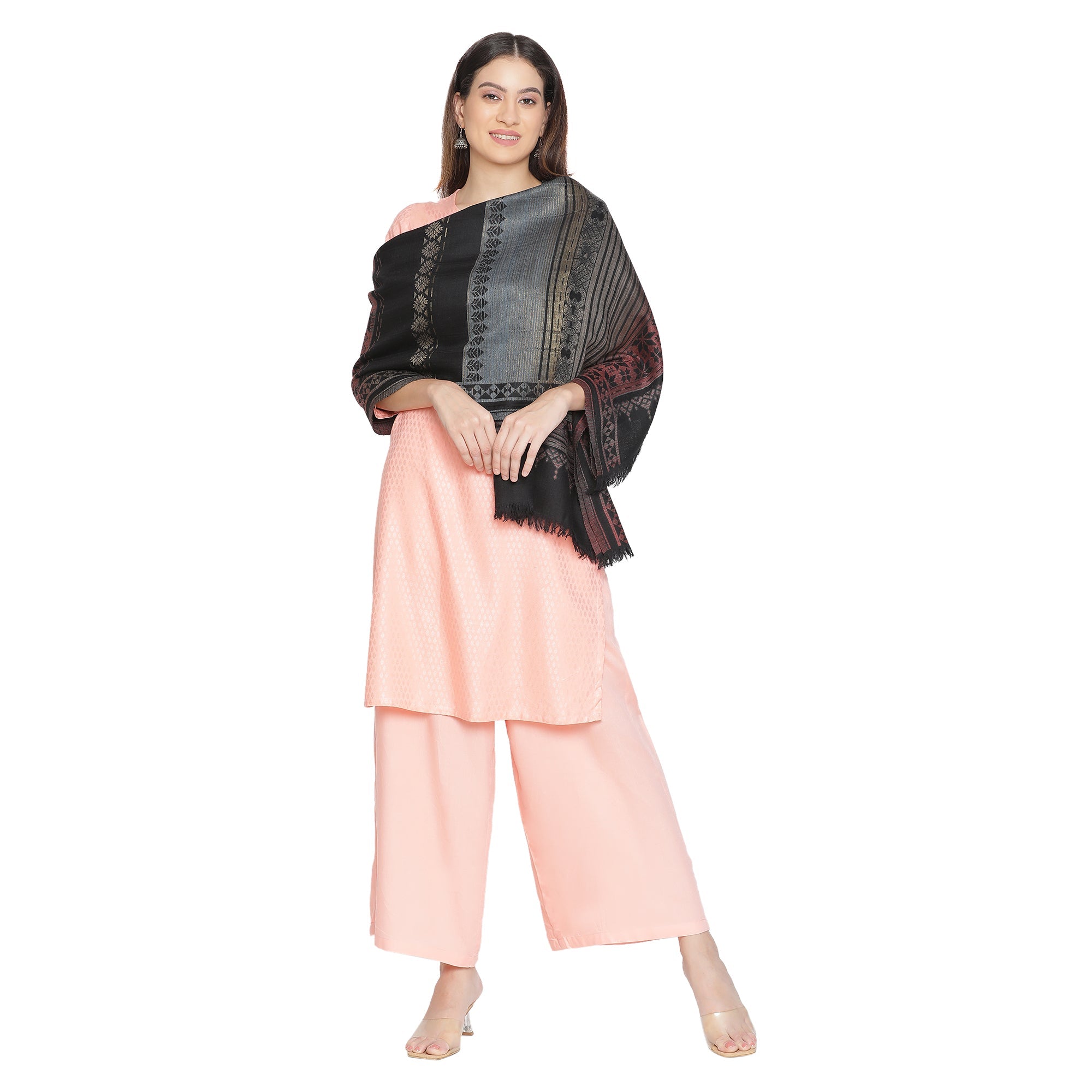 Wool Woven Design Zoya Ethnic Shawl