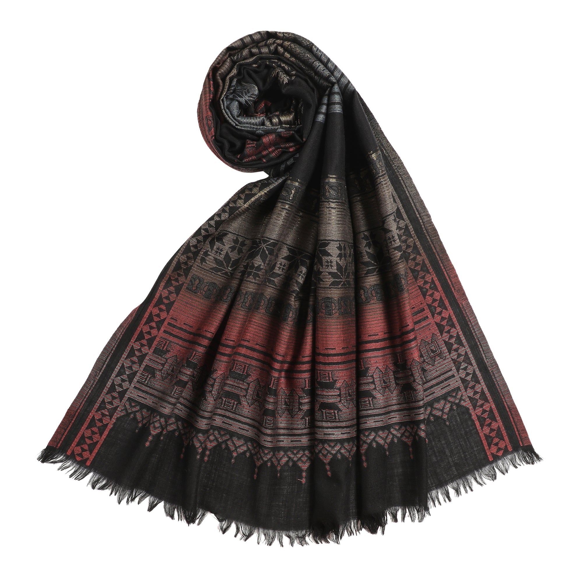 Wool Woven Design Zoya Ethnic Shawl